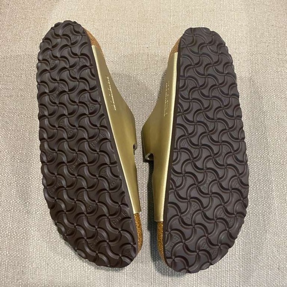 NEW Birkenstock Arizona Gold Slide Sandals Size 40 / 9 - Picture 7 of 9